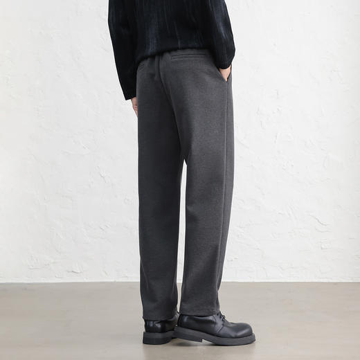 GXG男装秋季简约百搭日常通勤直筒裤商务休闲加厚磨毛男式裤子K&C 商品图9