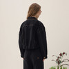 谜底牛仔外套长袖2026年春季新品黑色百搭大口袋酷感女261MW0228 商品缩略图2