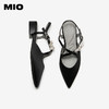 【上新】MIO米奥尖头女鞋2026夏季新款低跟水钻珍珠蝴蝶时装凉鞋法式单鞋M262260103 商品缩略图3