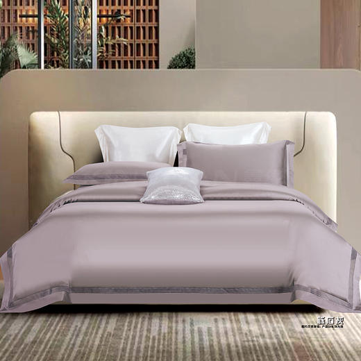 鑫缘 200支埃及棉缎纹四件套 DMJ9418 商品图0
