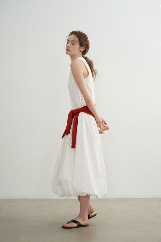 LNNNS 法式极简风白色背心无袖连衣裙 21850 商品图3