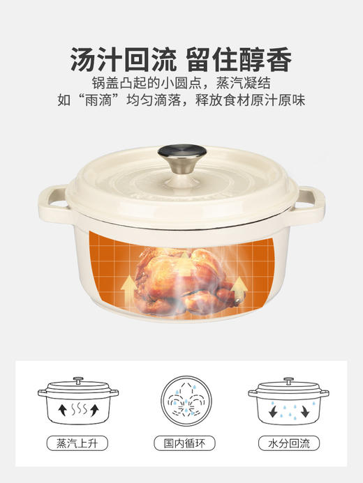 摩登主妇MONAZONE珐琅锅铸铁锅不粘锅-单品 商品图2