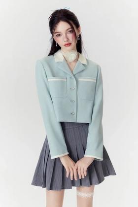 MEETLADY/米莱达 气质小香风小个子短款西装外套 21710
