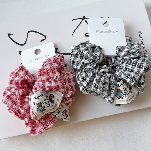 格纹碎花对装发圈-纪念日百货门店同款168644395 商品图0