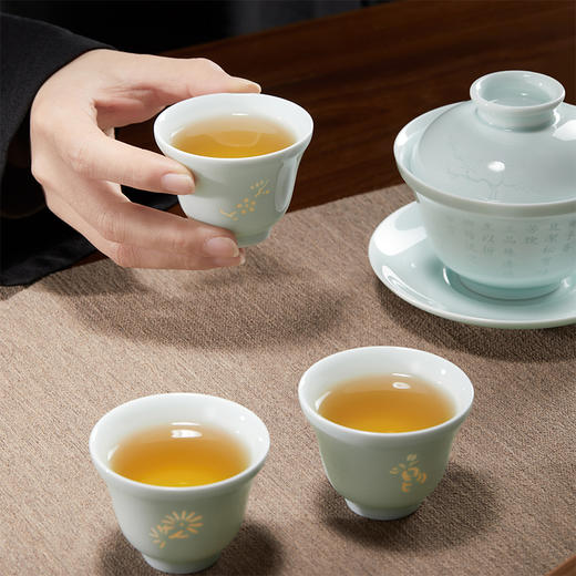 【故宫茶具】三清茶碗礼盒博物馆文创茶具茶杯套装生日新年礼物 商品图3