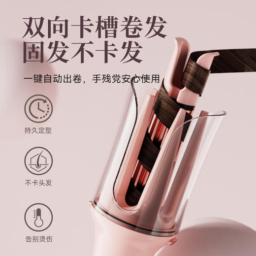 【一键出卷❗️『三合一』 烫发器】创新双模式一头双模，加厚防烫设计，30S速热成型，数字屏显精准温控，适用不同大波浪直发器不伤发懒人多功能换头卷发棒QQ 商品图2