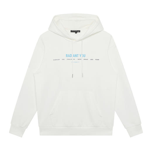 GXG男装秋季时尚抽绳情侣款经典基础款男女同款百搭连帽卫衣K&C 商品图2