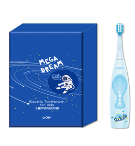 【临期品】ZW-Y01015 LION狮王MEGA DREAM儿童声波电动牙刷蓝