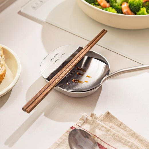 摩登主妇304不锈钢可立锅铲置物架多功能放筷子勺子铲子汤勺架托 商品图3