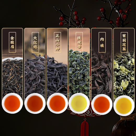 【博馨时来运转-六大茗茶礼盒】 六大茗茶 茶汤透亮 口感醇厚 鲜活甘爽 商品图1