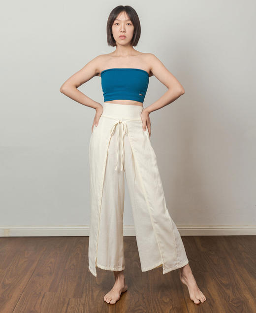 AddOne瑜伽上衣小众波浪纹理防滑普拉提瑜伽抹胸短背心带胸垫 商品图1