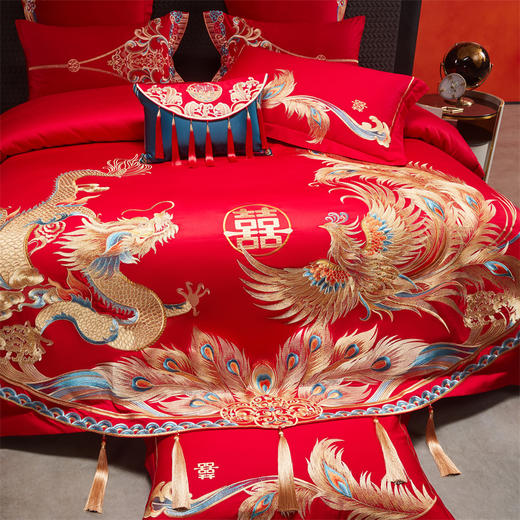 【婚庆套件集合】全棉中式精美苏绣婚庆多件套 商品图7