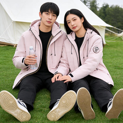 Schenvega 情侣冲锋衣 三防绵羊毛棉衣外套 男女同款 加厚保暖 抵御严寒 商品图1