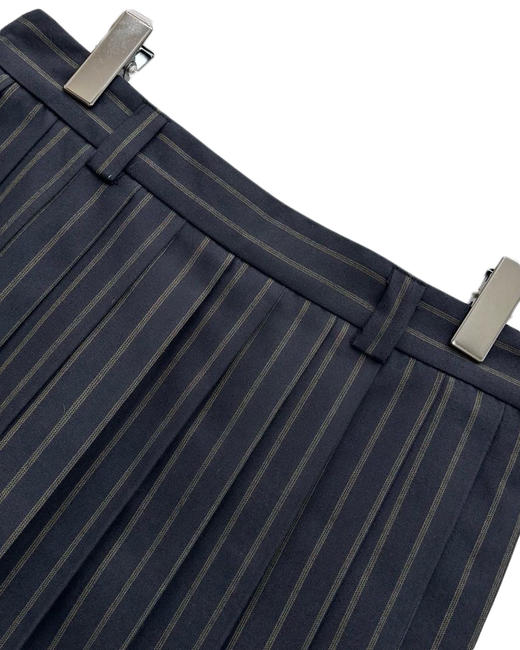 女款条纹百褶半裙he017 商品图2