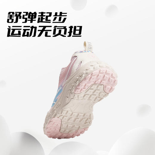 泰兰尼斯春款中大童舒适透气旋钮扣女童运动鞋T01D5A7139 商品图4