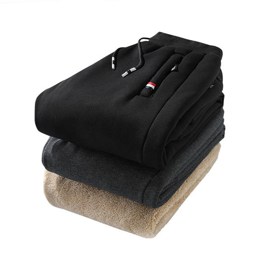 昆潮 羊羔绒加厚保暖休闲长裤（多色） 商品图0