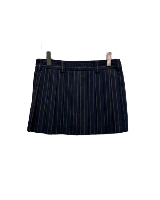 女款条纹百褶半裙he017 商品图1