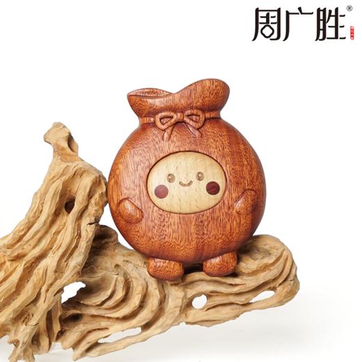 周广胜正品可爱钱多多按摩梳实木防静电顺发护发便携家用送女友 商品图4