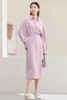SENTUBILA尚都比拉 紫色通勤显瘦收腰衬衫气质连衣裙 21698 商品缩略图3