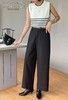 Z52446#遮肚显高身型垂坠感直筒裤 商品缩略图0