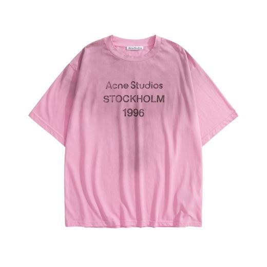 中性款做旧印花短袖T恤fe001 商品图0