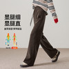 【两个裤长！厚绒长腿裤】逸阳冬新品加绒加厚高腰垂感针织窄版阔腿糯米裤0763A 商品缩略图11