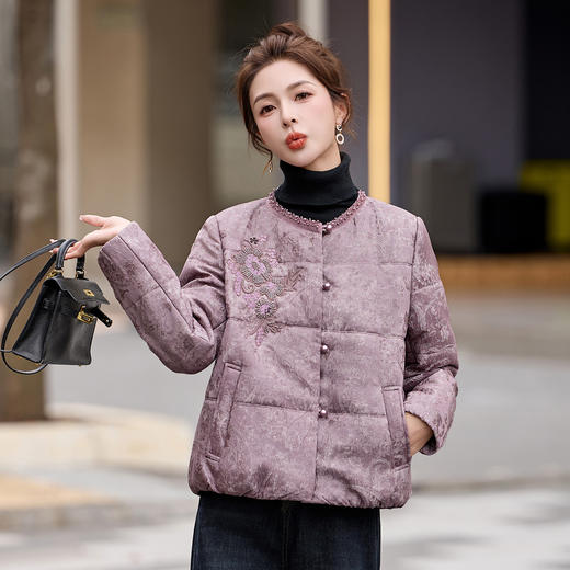 新款保暖国风冬天棉服小棉袄刺绣绵羊毛宽松小棉衣SHIY2651 商品图0