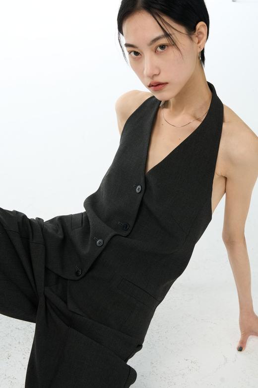 Kai & Kiera 高级感干练通勤挂脖马甲长裤套装 22023 商品图3