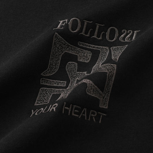 GXG男装26春季时尚潮流刺绣简约百搭套头宽松休闲男式连帽卫衣K&C 商品图4