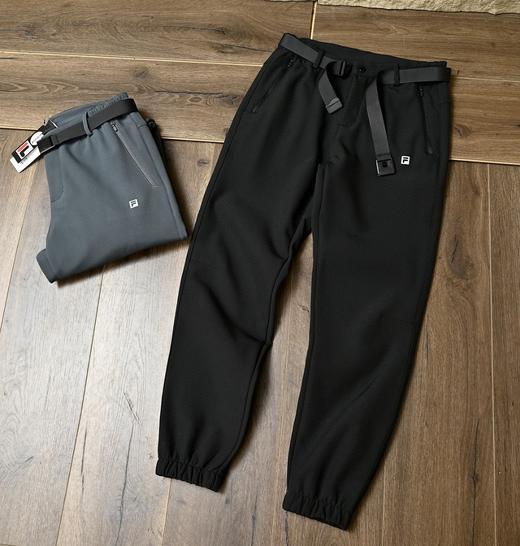 加绒加厚长裤 斐乐FILA秋冬季加绒加厚男士腰带款舒适休闲长裤 商品图3