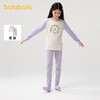 巴拉巴拉儿童内衣套装春秋女童秋衣秋裤大童打底睡衣拼色舒适亲肤 商品缩略图1