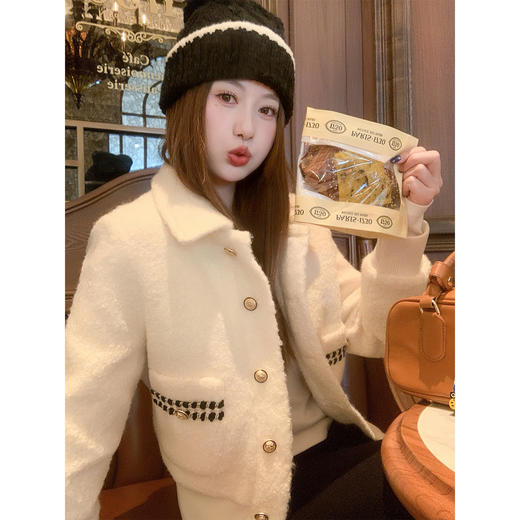 <曾小咸推荐>现货秒杀 ！微信超特价！小香风羊羔毛绒短外套 日常299.99 立减160 秒杀139.99！！ 商品图1