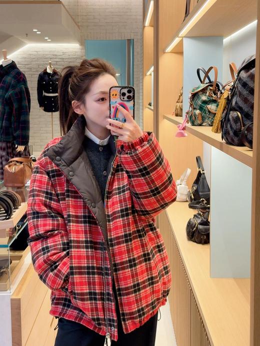 只可换码！不可退！缪缪 25FW秋冬新款 双面穿立领羽绒服外套（DQJ*MM） 商品图7