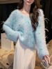张心子【蓝色雪山】秋冬氛围感仙气马海毛毛衣 U2511117 商品缩略图3