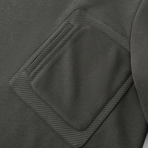 GXG男装25秋季时尚潮流口袋简约百搭运动宽松休闲男式圆领卫衣K&C 商品图11