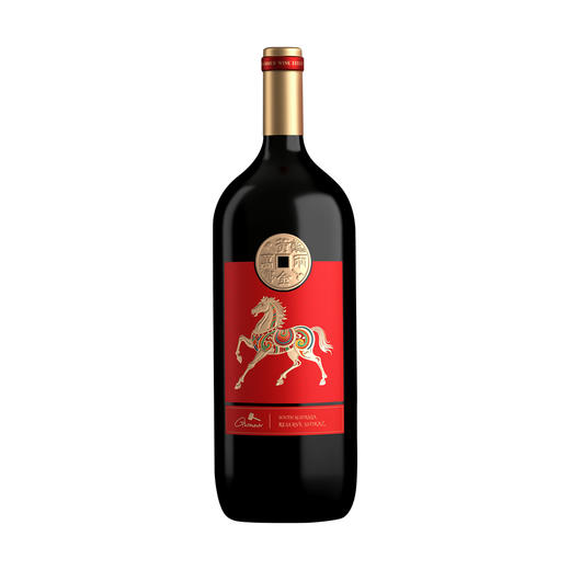 【自营】金锤马上有钱珍藏西拉干红葡萄酒1.5L装马年专属高端红酒礼盒 1.5升*2支礼盒装 商品图2