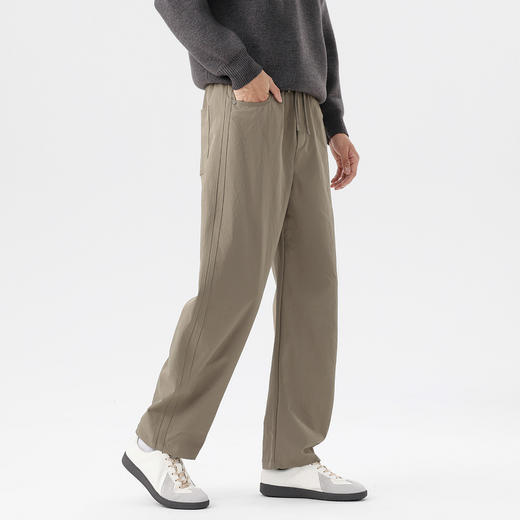 GXG男装秋季时尚百搭潮牌宽松直筒弯刀裤户外运动男式休闲裤子K&C 商品图8