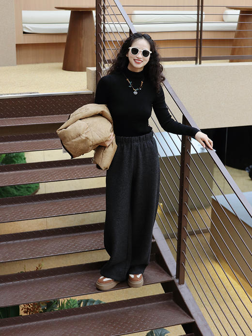 【穿出显瘦好身材 弯刀裤】【卡码拍大】精调弯刀版型+内抽绳设计，无形隐匿臀胯赘肉~ 商品图5