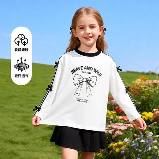 贝贝怡女童长袖T恤ZB1FS022 商品图3