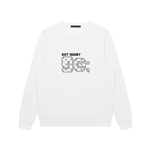 GXG男装【创意字母】时尚潮流男女同款运动休闲情侣款圆领卫衣K&C 商品图2