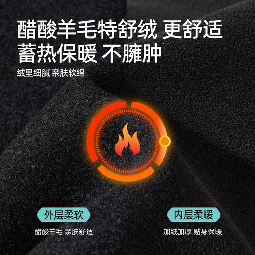 【断色亏本售！云绒暖暖裤】逸阳冬高腰垂感羊毛呢加绒通勤阔腿休闲裤8625 商品图1