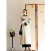 牧衣游原创 手工刺绣羊毛牛绒混织毛织连衣裙古朴改良旗袍茶服 霁 商品缩略图2