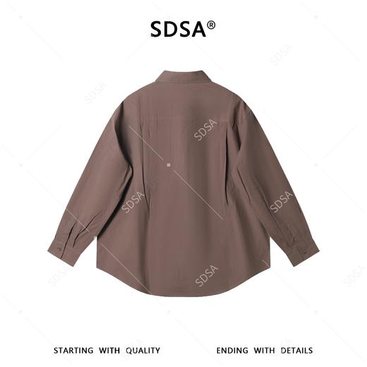 SDSA男士秋冬新款痞帅男装韩版百搭纯色翻领长袖衬衫舒适休闲衬衣 商品图5
