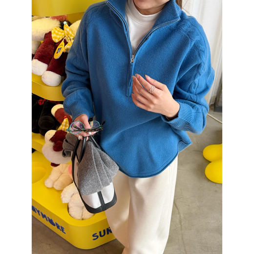 美丽奴羊毛立领毛衣，现货 商品图4