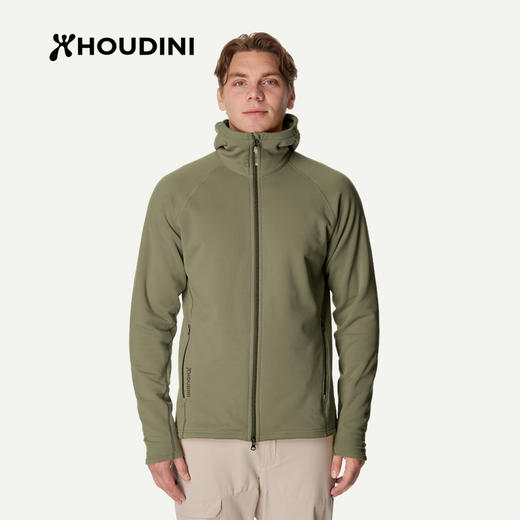 HOUDINI胡丁尼 高阶魔术大师 亚洲版首发上市 25秋冬新男连帽抓绒衣外套 830019 商品图3