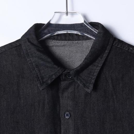 C2216SDSA男士秋冬新款痞帅男装潮牌简约时尚牛仔长袖衬衫百搭宽松衬衣 商品图2