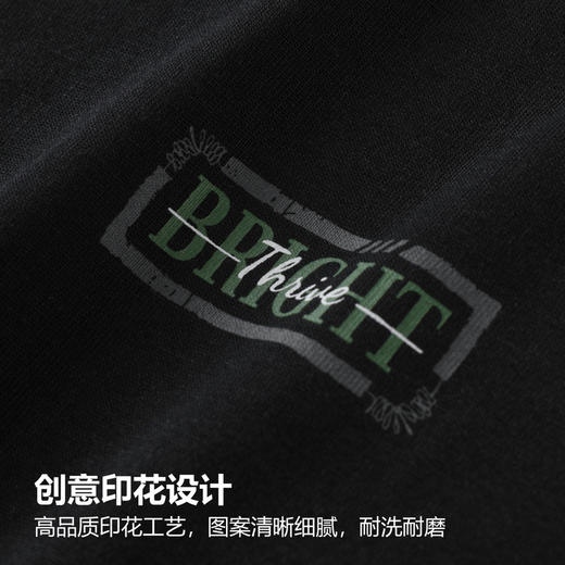 GXG男装【100%棉】秋季简约字母舒适百搭圆领休闲男士长袖T恤K&C 商品图4