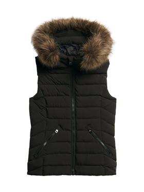 极度干燥superdry女款棉马甲