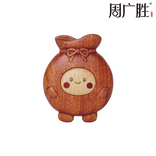 周广胜正品可爱钱多多按摩梳实木防静电顺发护发便携家用送女友 商品图0