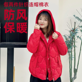 壁虎瑜伽【2601SY494】假两件针织连帽卫衣【5天发货】